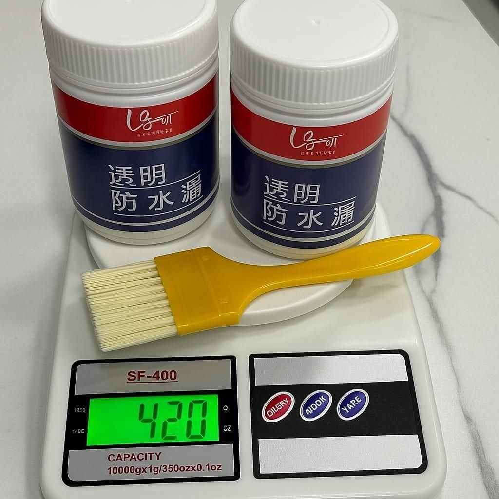 Transparent Waterproof Glue Plus Brush Pack of 2