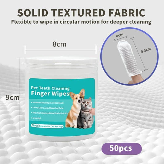 Disposable Dental Finger Wipes For Pets