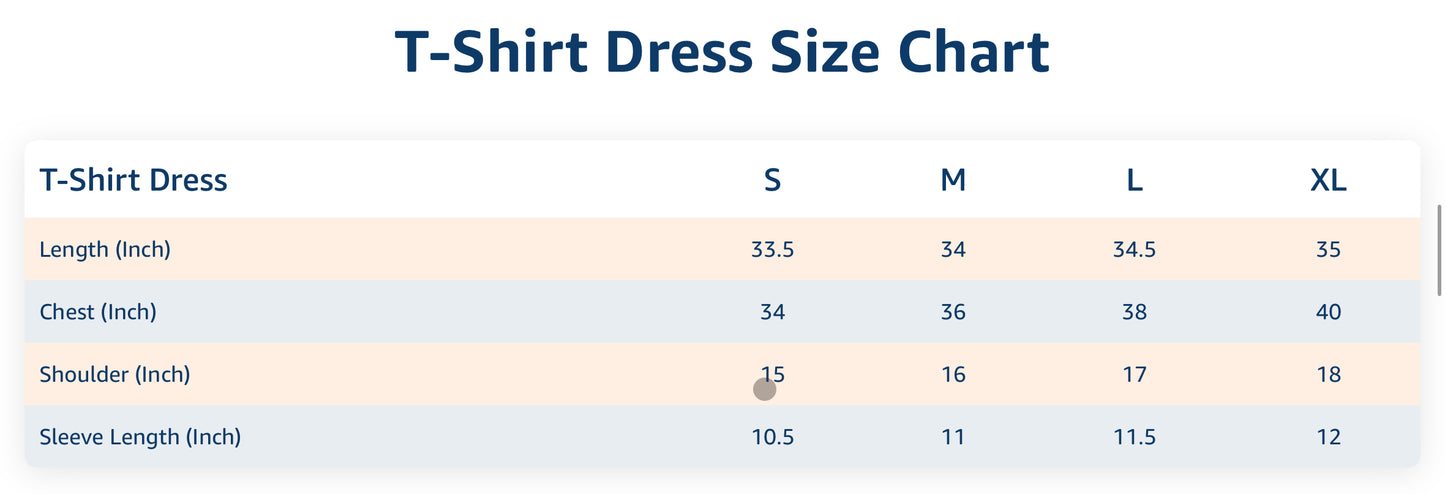 Women’s T shirt Dress