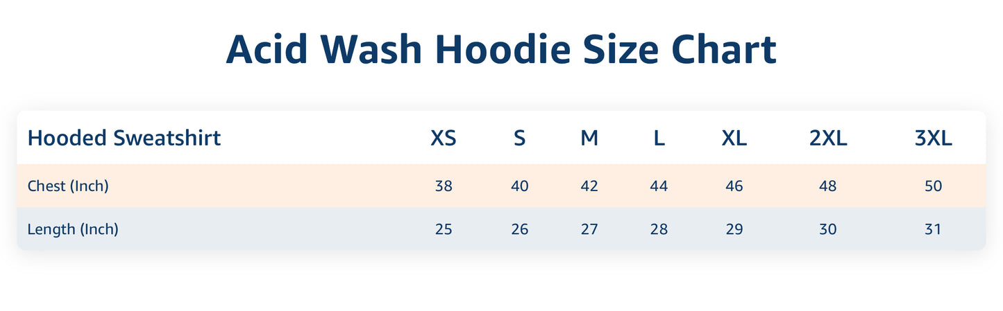 Unisex Acid Wash Hoodie