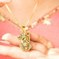 Gold Plated Ambe Mataji Pendant with Chain
