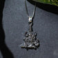 Laxmi on Hatiji Oxidized Pendant with Chain