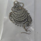 Oxidized Peacock Style Pendant & Chain with Earrings