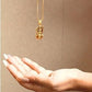 Gold Plated Ambe Mataji Pendant with Chain