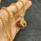Om Rudraksha Pendant With Chain