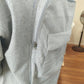 Men's Solid Custom Backpack Zip Up Hoodie