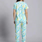 Women's Casual Tie Dye Print Night Suit