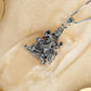 Laxmi on Hatiji Oxidized Pendant with Chain