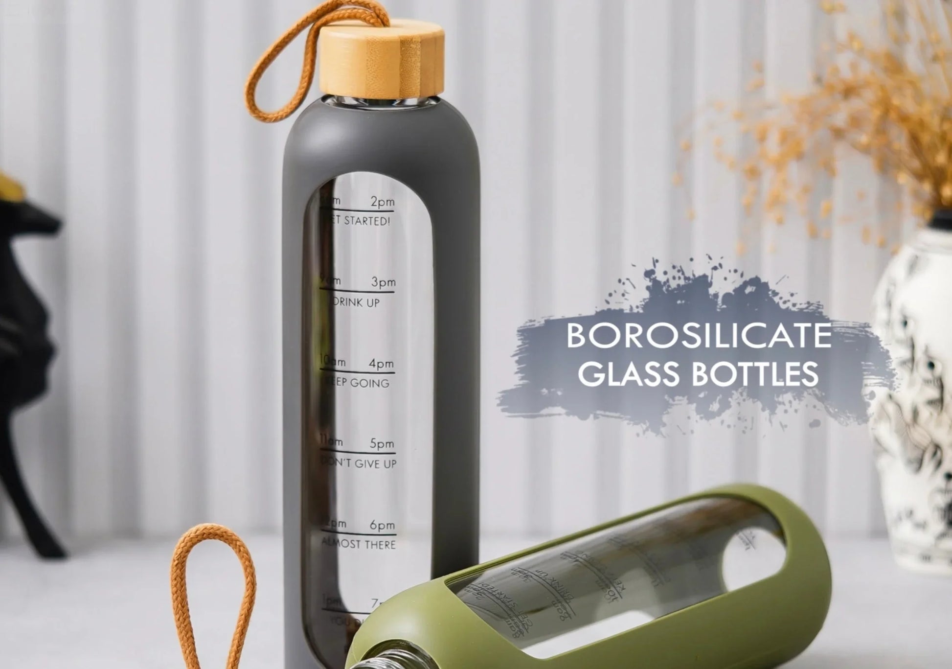 Bosrosilicate glass bottles